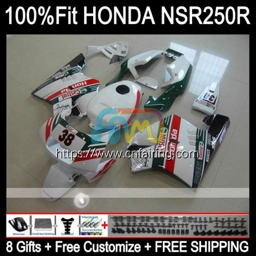 Injection Mold Bodys For HONDA NS250 NSR250 R RR NSR 250 R MC18 PGM2 Green red 1988 1989 NSR250RR NSR 250R NSR250R MC16 88 89 OEM Fairing 52HM.71