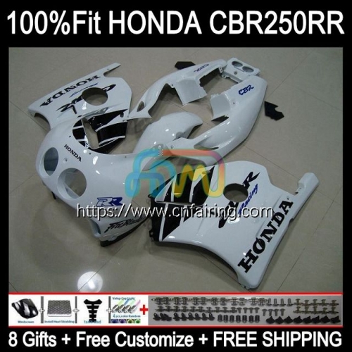 Injection OEM For HONDA CBR250RR CBR 250RR 250CC 1990 1991 1992 1993 1994 CBR White black 250 R RR CC CBR250 RR MC22 95 96 97 98 99 Fairings 51HM.98