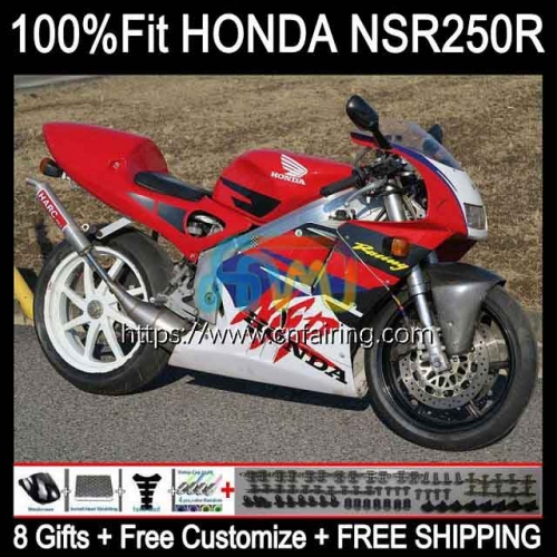 Injection Body For HONDA NSR 250R Red blue hot 250 R MC21 PGM3 NS250 NSR250R NSR250 R RR 90 91 92 93 NSR250RR 1990 1991 1992 1993 OEM Fairing 53HM.6