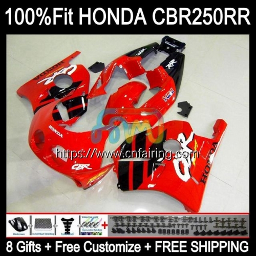 Injection OEM For HONDA Red black CBR 250RR 250CC CBR250RR 90 91 92 93 94 CBR 250 RR CC MC22 CBR250 RR 1995 1996 1997 1998 1999 Fairing Kit 51HM.53