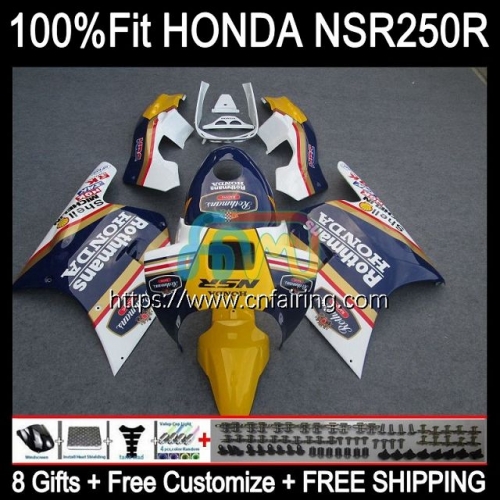 Injection Mold Bodys For HONDA NSR 250 R Blue Rothmans MC18 PGM2 NSR 250R NS250 NSR250R MC16 NSR250 R RR 88 89 NSR250RR 1988 1989 OEM Fairings 52HM.20