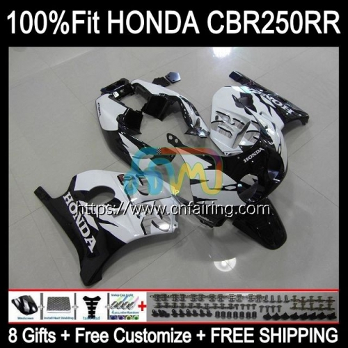 OEM Injection Mold For HONDA CBR250CC CBR250RR CBR 250RR 250R 250CC 1988 1989 Bodys CBR250 RR CBR 250 RR CC White black MC19 88 89 Fairings 50HM.68