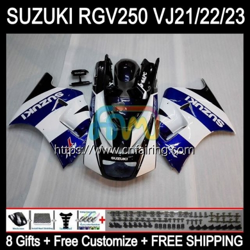 OEM Body Kit For SUZUKI Blue black 250CC RGV250 SAPC VJ21 RGVT250 88 89 Bodywork RGVT-250 RGV-250 Panel RGVT RGV 250 1988 1989 Full Fairing 55HM.58