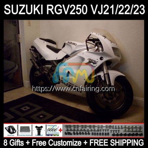 Body Kit For SUZUKI RGV-250 250CC RGV250 SAPC VJ21 1988 1989 Bodywork RGVT-250 Panel RGVT250 RGVT White black RGV 250 CC 88 89 OEM Fairings 55HM.104