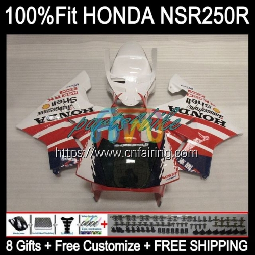 OEM Injection For HONDA NSR250RR NSR 250R 250 R MC21 PGM3 1990 1991 1992 1993 White red Body NS250 NSR250 R RR NSR250R 90 91 92 93 Fairing 53HM.76