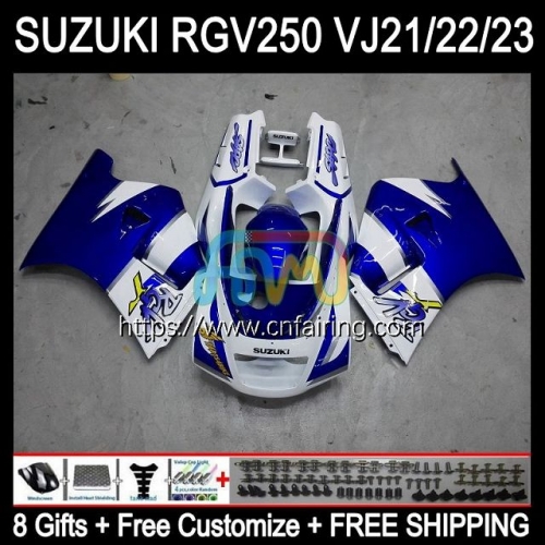 OEM Body Kit For SUZUKI 250CC RGV250 SAPC VJ21 RGVT250 88 89 Bodywork RGVT-250 RGV-250 Panel RGVT RGV 250 1988 1989 Full Fairing Factory Blue 55HM.65