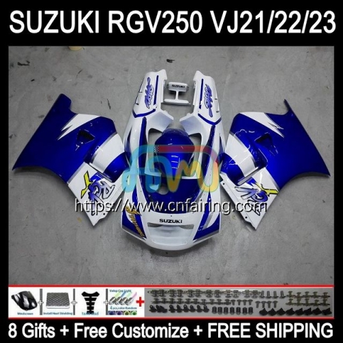 Body For SUZUKI 250CC RGV250 SAPC VJ22 RGVT250 90 91 92 93 94 95 96 RGV-250 RGV 250 CC 1990 1991 1992 1993 1994 1995 1996 Fairing Factory Blue 56HM.65