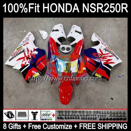 OEM Injection For HONDA NSR250RR NSR 250R 250 R MC21 PGM3 1990 Red blue hot 1991 1992 1993 Body NS250 NSR250 R RR NSR250R 90 91 92 93 Fairing 53HM.49