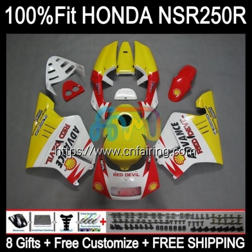 OEM Injection For HONDA NSR250RR Yellow White NSR 250R 250 R MC21 PGM3 1990 1991 1992 1993 Body NS250 NSR250 R RR NSR250R 90 91 92 93 Fairing 53HM.70