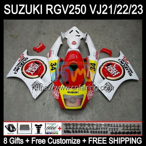 OEM Body For SUZUKI RGV250 SAPC VJ23 RGVT RGV 250 CC 250CC 97 98 Bodywork RGV-250 Panel RGVT-250 RGVT250 1997 1998 Fairings Kit Lucky Strike 57HM.0