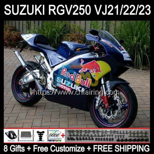 Body Kit For SUZUKI RGV-250 250CC RGV250 SAPC VJ21 1988 1989 Bodywork RGVT-250 Panel RGVT250 RGVT RGV 250 CC 88 89 OEM Fairings 55HM.105 Factory Blue