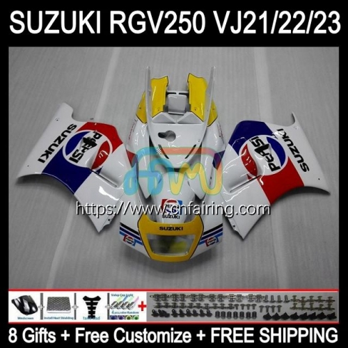 OEM Body Kit For SUZUKI 250CC RGV250 SAPC VJ21 RGVT250 88 89 Bodywork RGVT-250 RGV-250 Panel RGVT Red yellow RGV 250 1988 1989 Full Fairing 55HM.59