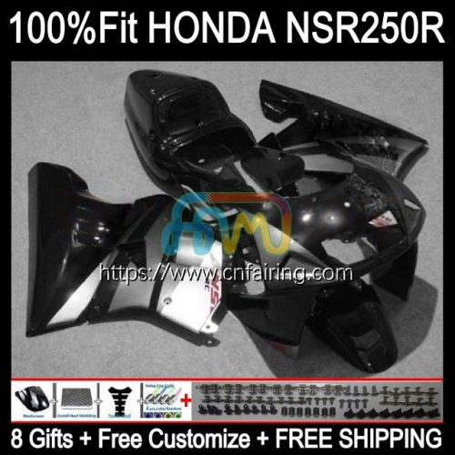 OEM Injection For HONDA NSR250RR NSR 250R 250 R MC21 PGM3 1990 1991 1992 1993 Body NS250 Black Silvery NSR250 R RR NSR250R 90 91 92 93 Fairing 53HM.79