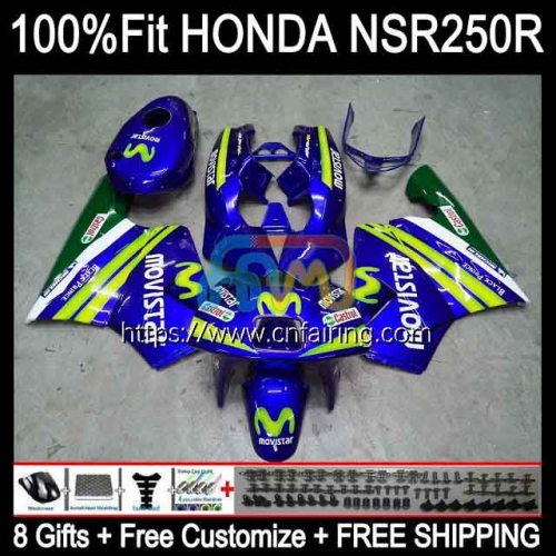 Injection Body For HONDA NSR 250R 250 R MC21 PGM3 NS250 NSR250R NSR250 R RR 90 91 92 93 Movistar Blue NSR250RR 1990 1991 1992 1993 OEM Fairing 53HM.40