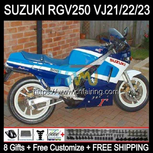 Kit For SUZUKI RGV 250 CC 250CC RGV250 VJ22 1990 1991 1992 1993 1994 1995 1996 RGVT250 SAPC RGV-250 90 91 92 93 94 95 96 Fairing 56HM.89 Factory Blue
