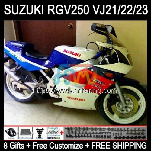 Bodys Kit For SUZUKI RGVT RGV 250 CC 250CC 1997 1998 Bodywork RGV-250 RGVT-250 RGVT250 Panel RGV250 SAPC Red blue hot VJ23 97 98 OEM Fairing 57HM.90