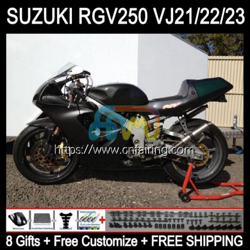 OEM Body For SUZUKI RGV250 SAPC VJ23 RGVT RGV 250 CC 250CC 97 98 Bodywork RGV-250 Panel Matte black RGVT-250 RGVT250 1997 1998 Fairings Kit  57HM.15