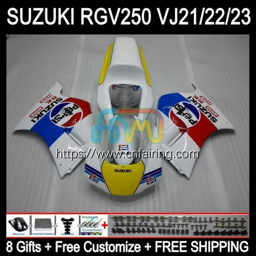 OEM Body For SUZUKI RGV250 SAPC VJ23 RGVT RGV Red blue hot 250 CC 250CC 97 98 Bodywork RGV-250 Panel RGVT-250 RGVT250 1997 1998 Fairings Kit 57HM.70