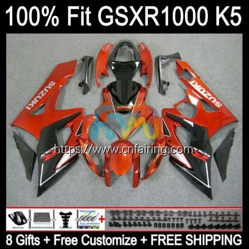 OEM Injection Mold For SUZUKI GSXR 1000 CC 1000CC K5 GSXR1000 2005 2006 Cowling GSX-R1000 GSXR-1000 Body Light Orange GSX R1000 05 06 Fairing 58HM.51