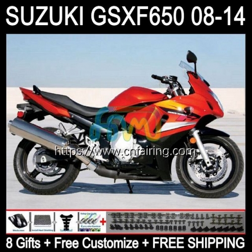 Body For SUZUKI KATANA GSXF 650 GSXF-650 GSX 650F GSX650F 08 09 10 11 12 13 14 GSXF650 2008 2009 Black Orange 2010 2011 2012 2013 2014 Fairing 61HM.22