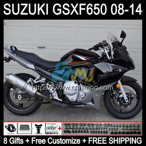 Body For SUZUKI KATANA GSXF 650 GSXF-650 GSX 650F GSX650F 08 09 10 11 12 13 14 GSXF650 Black silver 2008 2009 2010 2011 2012 2013 2014 Fairing 61HM.26