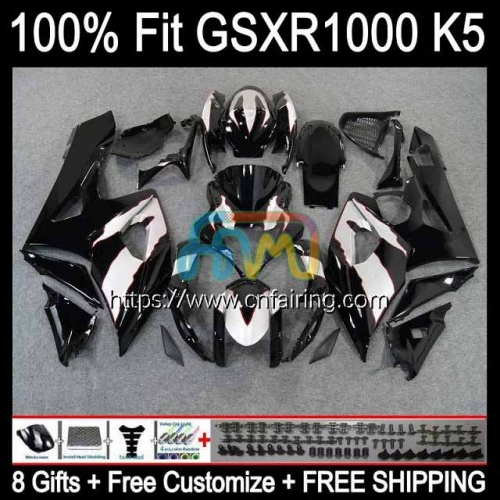 OEM Injection Mold For SUZUKI GSXR 1000 CC 1000CC K5 GSXR1000 White black 2005 2006 Cowling GSX-R1000 GSXR-1000 Body GSX R1000 05 06 Fairing 58HM.67