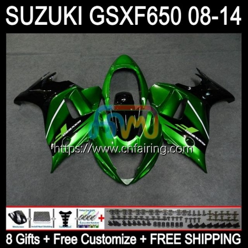 Body For SUZUKI KATANA GSXF 650 GSXF-650 GSX 650F GSX650F Green black 08 09 10 11 12 13 14 GSXF650 2008 2009 2010 2011 2012 2013 2014 Fairing 61HM.37