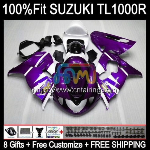 Injection For SUZUKI SRAD TL-1000R TL1000R 1998 1999 2000 2001 2002 2003 TL1000 R TL 1000 R 1000R 98 99 00 01 02 03 OEM Purple White Fairing 62HM.71