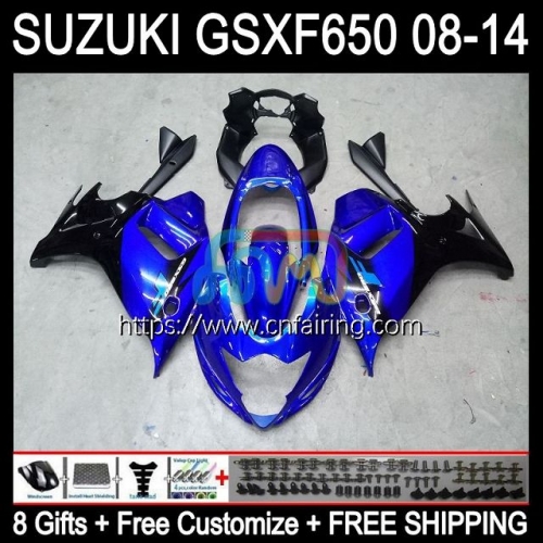 OEM For SUZUKI KATANA GSXF 650 GSXF650 2008 2009 2010 2011 2012 2013 2014 GSX650F Glossy Blue GSXF-650 GSX 650F 08 09 10 11 12 13 14 Fairing 61HM.66