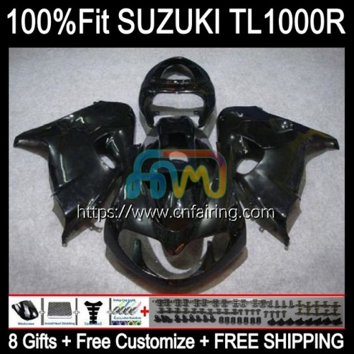 Injection For SUZUKI SRAD TL-1000R TL1000R 1998 1999 2000 2001 2002 2003 TL1000 R Glossy Black TL 1000 R 1000R 98 99 00 01 02 03 OEM Fairing 62HM.98