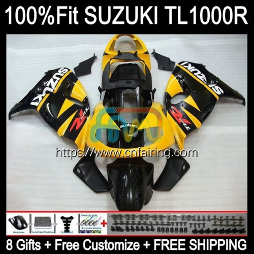 Injection OEM For SUZUKI SRAD TL 1000 R 1000R TL-1000R Black yellow TL1000R 98 99 00 01 02 03 TL1000 R 1998 1999 2000 2001 2002 2003 Fairings 62HM.9