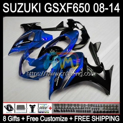 OEM For SUZUKI KATANA GSXF Blue black 650 GSXF650 2008 2009 2010 2011 2012 2013 2014 GSX650F GSXF-650 GSX 650F 08 09 10 11 12 13 14 Fairing 61HM.73