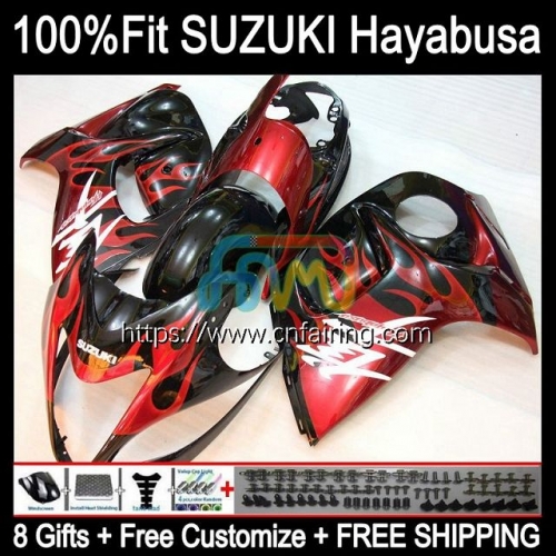 OEM Injection For SUZUKI GSXR1300 Hayabusa GSXR 1300 GSXR-1300 08 09 10 11 12 13 GSX-R1300 Red flames 2014 2015 2016 2017 2018 2019 Fairing 66HM.12