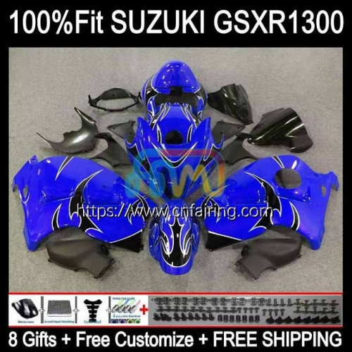 Injection For SUZUKI GSXR 1300 GSXR1300 Hayabusa 02 03 04 05 06 07 Blue black GSX-R1300 GSX R1300 1996 1997 1998 1999 2000 2001 OEM Fairing 64HM.71