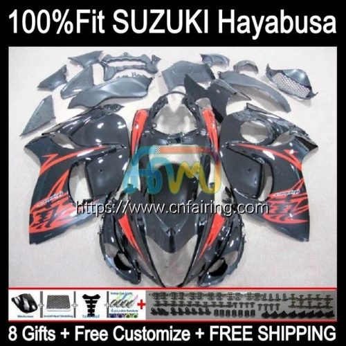 OEM Injection For SUZUKI Red black hot GSXR1300 Hayabusa GSXR 1300 GSXR-1300 08 09 10 11 12 13 GSX-R1300 2014 2015 2016 2017 2018 2019 Fairing 66HM.2