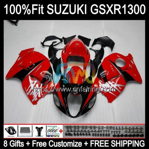 Injection For SUZUKI GSX-R1300 GSXR1300 Red black Hayabusa 2002 2003 2004 2005 2006 2007 GSXR 1300 GSX R1300 96 97 98 99 00 01 OEM Fairing 63HM.163