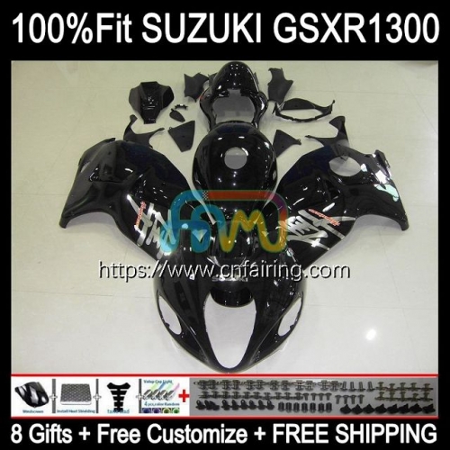 Injection For SUZUKI GSX-R1300 GSXR1300 Glossy Black Hayabusa 2002 2003 2004 2005 2006 2007 GSXR 1300 GSX R1300 96 97 98 99 00 01 OEM Fairing 63HM.194