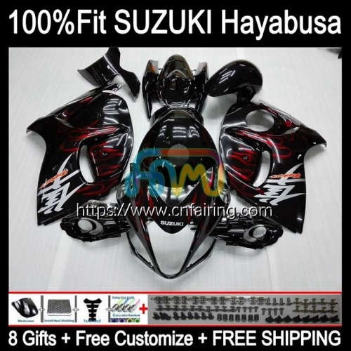 Injection For SUZUKI GSXR-1300 GSX-R1300 GSXR1300 Hayabusa 2008 2009 2010 2011 2012 2013 GSXR Red Flames 1300 14 15 16 17 18 20 OEM Fairing 67HM.42