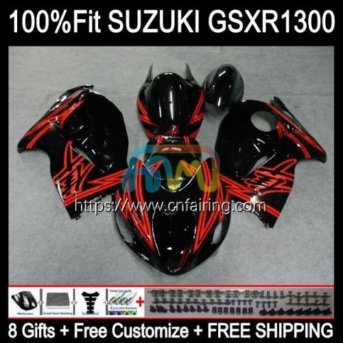 Injection OEM For SUZUKI Hayabusa GSXR 1300 GSXR1300 GSXR-1300 96 97 98 99 00 01 GSX R1300 2002 Red black 2003 2004 2005 2006 2007 Fairing 63HM.109