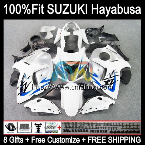 OEM Injection For SUZUKI GSXR1300 White black Hayabusa GSXR 1300 GSXR-1300 08 09 10 11 12 13 GSX-R1300 2014 2015 2016 2017 2018 2019 Fairing 66HM.25