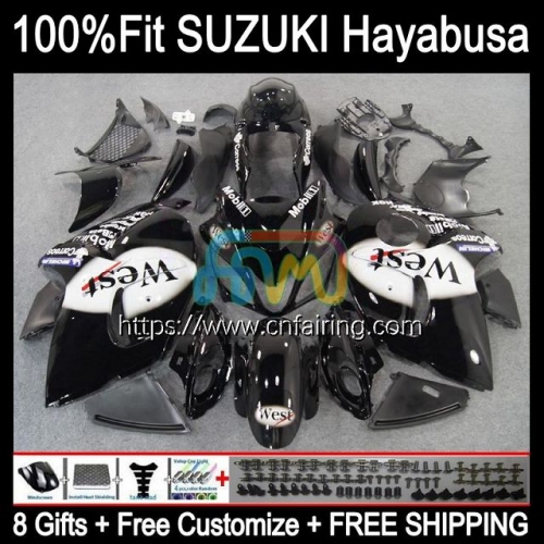 OEM Injection For SUZUKI GSXR1300 Hayabusa GSXR 1300 GSXR-1300 08 09 10 11 12 13 GSX-R1300 2014 2015 2016 2017 2018 2019 Fairing Black West 66HM.36