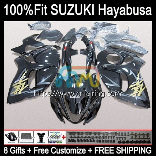 Injection OEM For SUZUKI GSXR1300 Hayabusa GSX-R1300 Gloss Black 14 15 16 17 18 19 GSXR-1300 GSXR 1300 2008 2009 2010 2011 2012 2013 Fairing 67HM.93