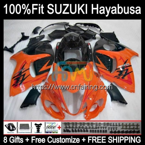 OEM Injection For SUZUKI GSXR1300 Hayabusa Orange Black GSXR 1300 GSXR-1300 08 09 10 11 12 13 GSX-R1300 2014 2015 2016 2017 2018 2019 Fairing 66HM.3