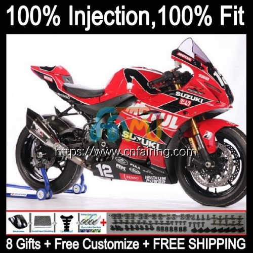 Injection For SUZUKI GSX Red black R1000 GSXR 1000 CC 1000CC GSXR1000 2017 2018 2019 2020 K17 GSX-R1000 GSXR-1000 17 18 19 20 OEM Fairing 65HM.109