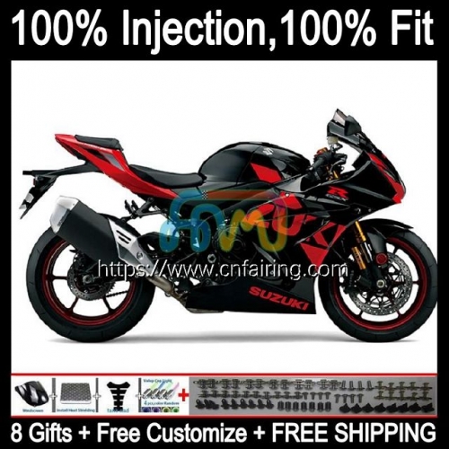 Injection For SUZUKI GSXR 1000 CC 1000CC GSX R1000 GSXR1000 Red black GSX-R1000 17 18 19 20 GSXR-1000 K17 2017 2018 2019 2020 OEM Fairings 65HM.17