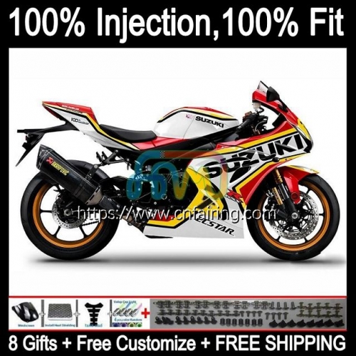 Injection For SUZUKI GSX White yellow R1000 GSXR 1000 CC 1000CC GSXR1000 2017 2018 2019 2020 K17 GSX-R1000 GSXR-1000 17 18 19 20 OEM Fairing 65HM.80