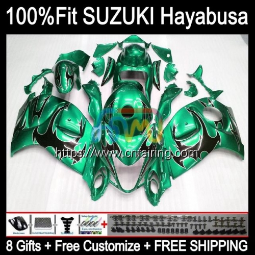 Injection For SUZUKI GSXR-1300 GSXR1300 Hayabusa 2014 2015 2016 2017 2018 2020 13 GSX-R1300 GSXR 1300 08 09 10 11 12 OEM Fairing Black flames 66HM.116