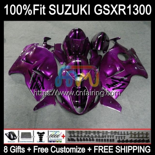 Injection For SUZUKI GSXR 1300 GSXR1300 Hayabusa 02 03 04 05 06 07 GSX-R1300 GSX R1300 1996 1997 1998 1999 2000 2001 New Purple OEM Fairing 64HM.106
