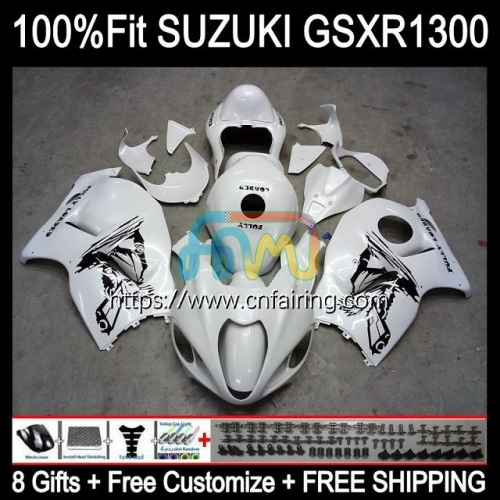 Injection For SUZUKI GSX-R1300 GSXR1300 Hayabusa 2002 2003 2004 2005 2006 2007 Pearl White GSXR 1300 GSX R1300 96 97 98 99 00 01 OEM Fairing 63HM.171