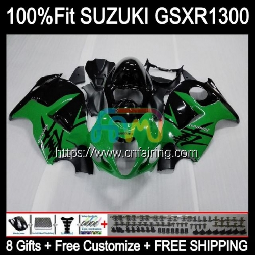 Injection OEM For SUZUKI Hayabusa Green black GSXR 1300 GSXR1300 GSXR-1300 96 97 98 99 00 01 GSX R1300 2002 2003 2004 2005 2006 2007 Fairing 63HM.144